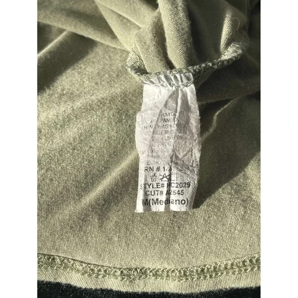 Lime‎ n Chili Olive Green Criss Cross V Neck Tunic Top Women's Size M Y2K - Picture 4 of 8